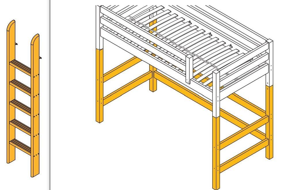 Flexa Erhöhung Hochbett / 2 Stück / ohne Bett! (Gebraucht) in ...