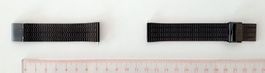 Nr234 Metall Uhrenband, schwarz, Bandanstoss 20mm