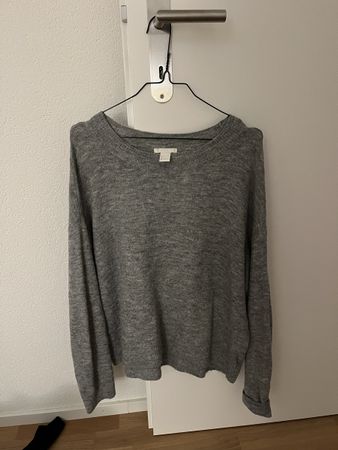 H&M Strickpullover, Grau, Grösse L, Top Zustand für den Wint