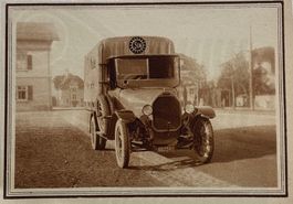 Vintage Reklame, Sun, Bürglen TG, Lastwagen, 1920er