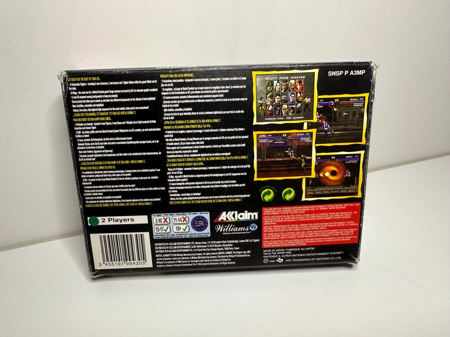 Giochi: SNES Mortal Kombat 3 in OVP – Usato da Herznach venduto da marco_0123 2