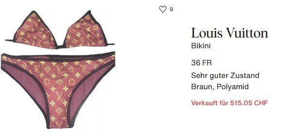 Louis Vuitton Badekleider & Bikinis: Badeanzug - Bikini Louis Vuitton maillot de bain .S – Gebraucht aus Collonges von Auganien 5