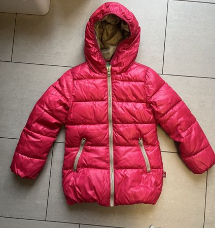 Benetton pinkige Winterjacke, Gr. 120