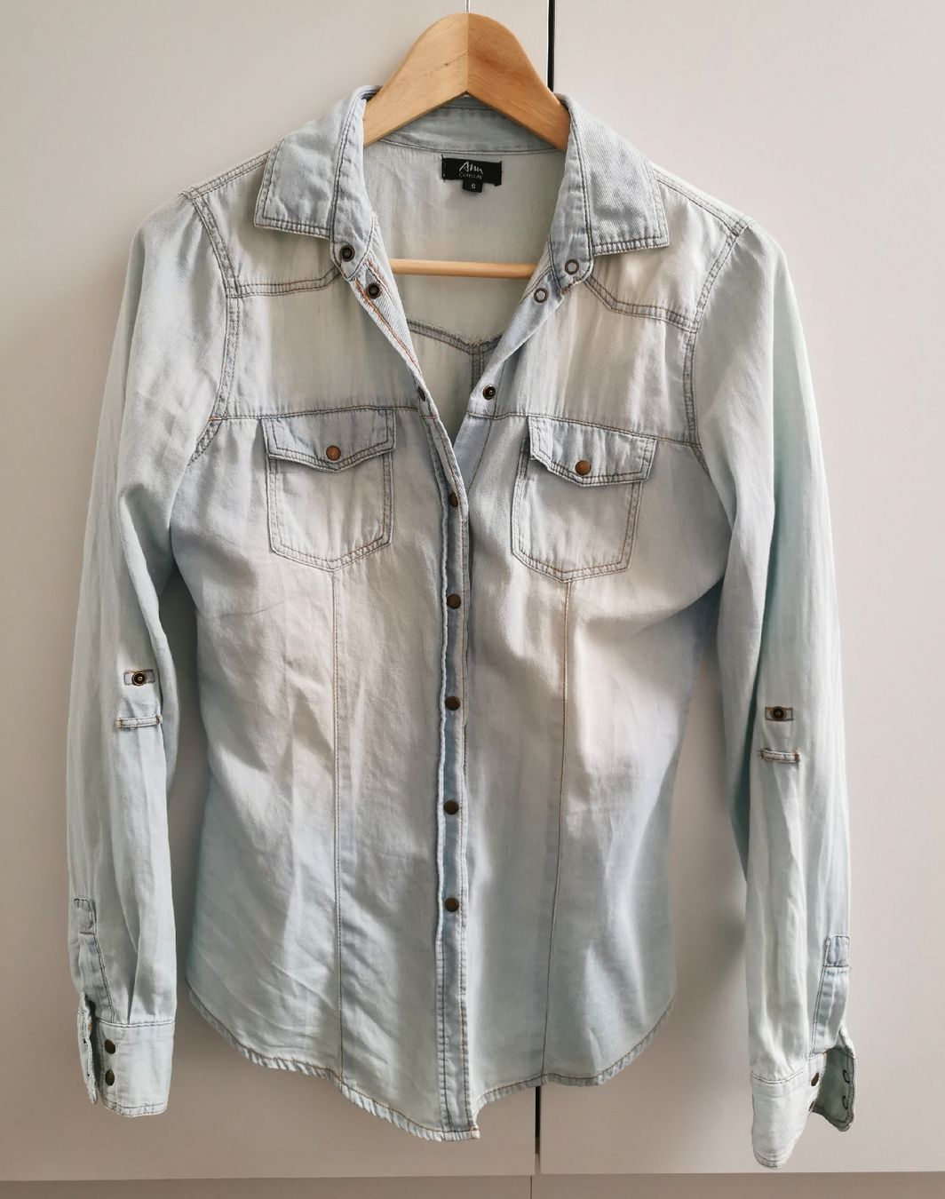 Camicette: Hellblaue Jeansbluse Ann Christine Gr. S – Usato da Obergerlafingen venduto da Sigus