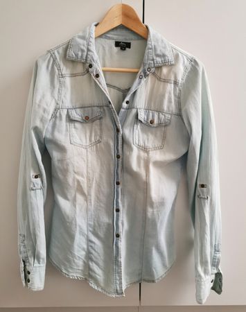 Hellblaue Jeansbluse Ann Christine Gr. S