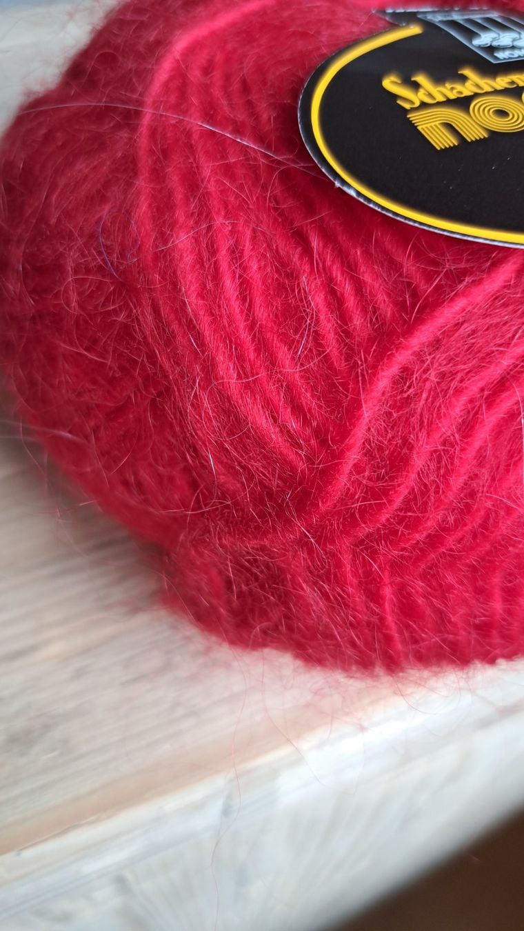 Lana: 50g Mohairwolle, rot – Nuovo (secondo la descrizione) da Basel venduto da Sweet-Yarns01 2