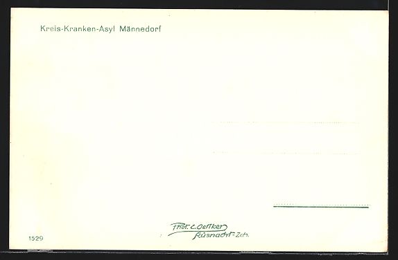 Ansichtskarten: AK Männedorf, Am Kreis-Kranken-Asyl – Gebraucht aus Berlin von bartko-reher 1