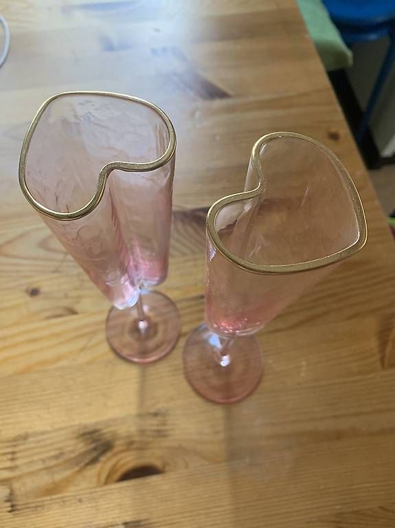 Verres: Champagnergläser Herz, 2 Gläser – D'occasion à Wabern par walsn1