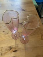 Champagnergläser Herz, 2 Gläser