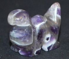 Deko - Heilstein N-844 – Dino – Amethyst – 3x2cm