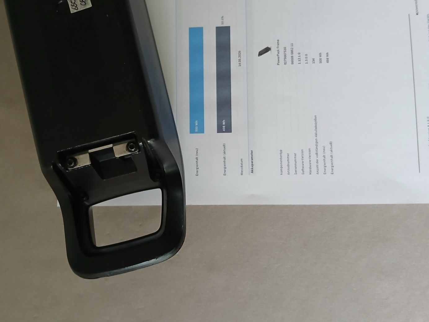 Bosch Batterie: Powerpack 500 Akku - 498Wh 99.6% mit Bosch Messbericht – Usato da Winterthur venduto da .-thx-. 5