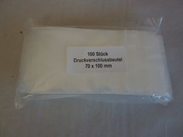 100x Druckverschlussbeutel 70 x 100 mm Beutel "mini grip"