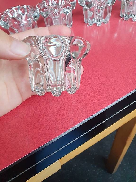 Portacandele: 5 Stk. Glas-Kerzenhalter – Usato da Bern venduto da Helays 3