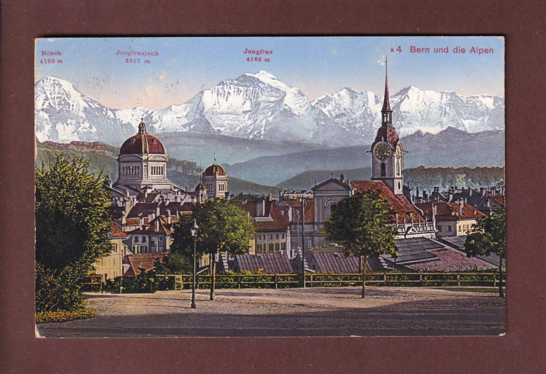 Cartoline postali: BERN - Teilansicht - 1913 – Usato da Pully venduto da nicecards