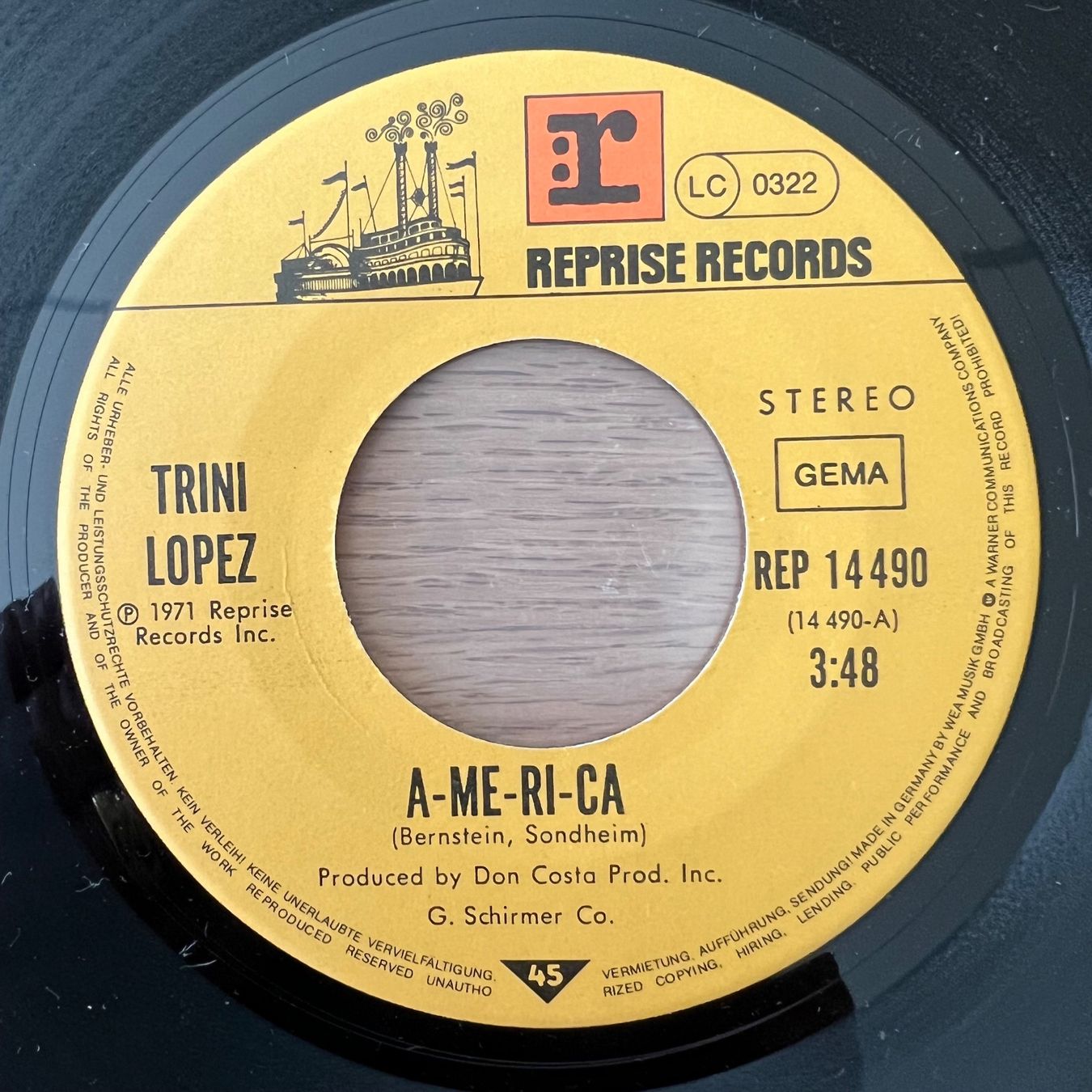 Dischi in vinile: Trini Lopez - America / D-Press. 1978 - Very nice Copy – Usato da Gais venduto da soundcave57 2