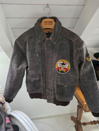 A-2 Piloten Jacke mit "Nose Art" BAD EGG