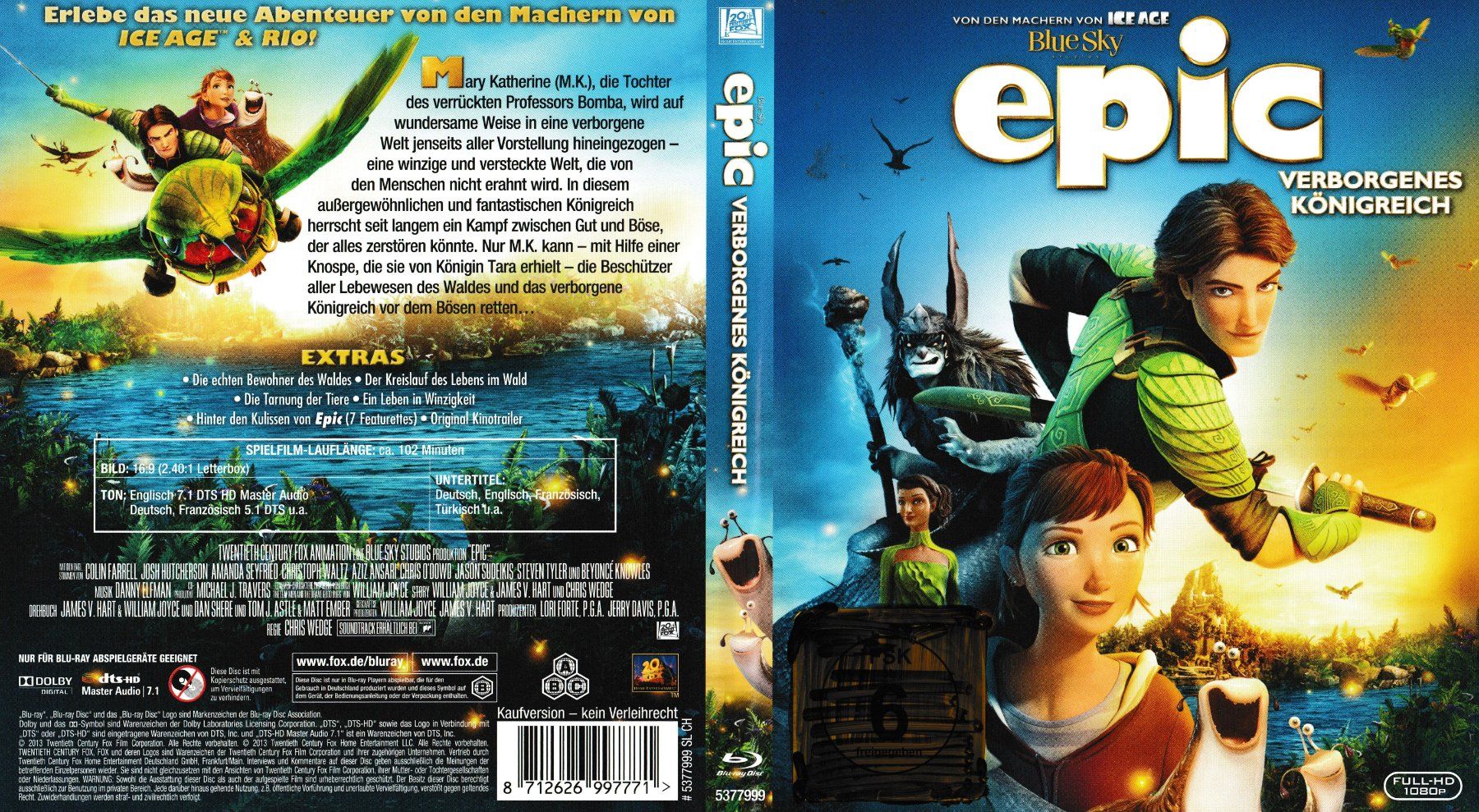 Alle DVDs: Blu-Ray - Epic - Verborgenes Königreich – Gebraucht aus Langnau am Albis von MediaRescuerKeLoX