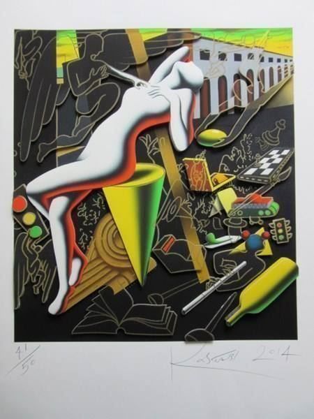 Foto & Immagini: MARK KOSTABI 3D KONSTRUKTION SIGNIERT MIT RAHMEN – Usato da Gersau venduto da kunst-online 1