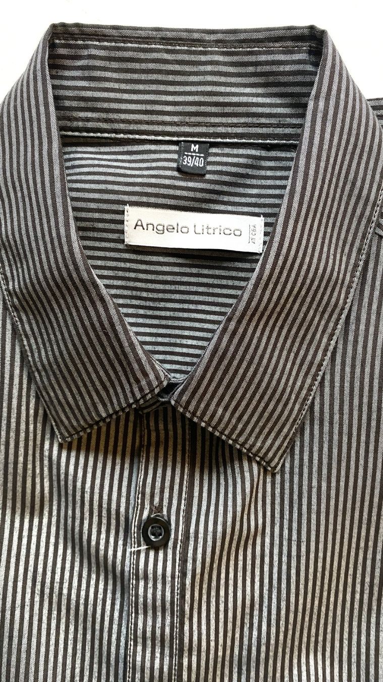Camicie: Herren Hemd langarm Gr. 39/40 M - gestreift – Nuovo (secondo la descrizione) da Hünenberg venduto da Ecila 2