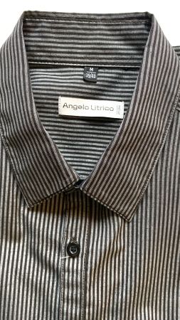 Herren Hemd langarm Gr. 39/40 M - gestreift
