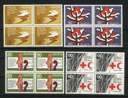 1986, Sonderpostmarken II, Viererblöcke **