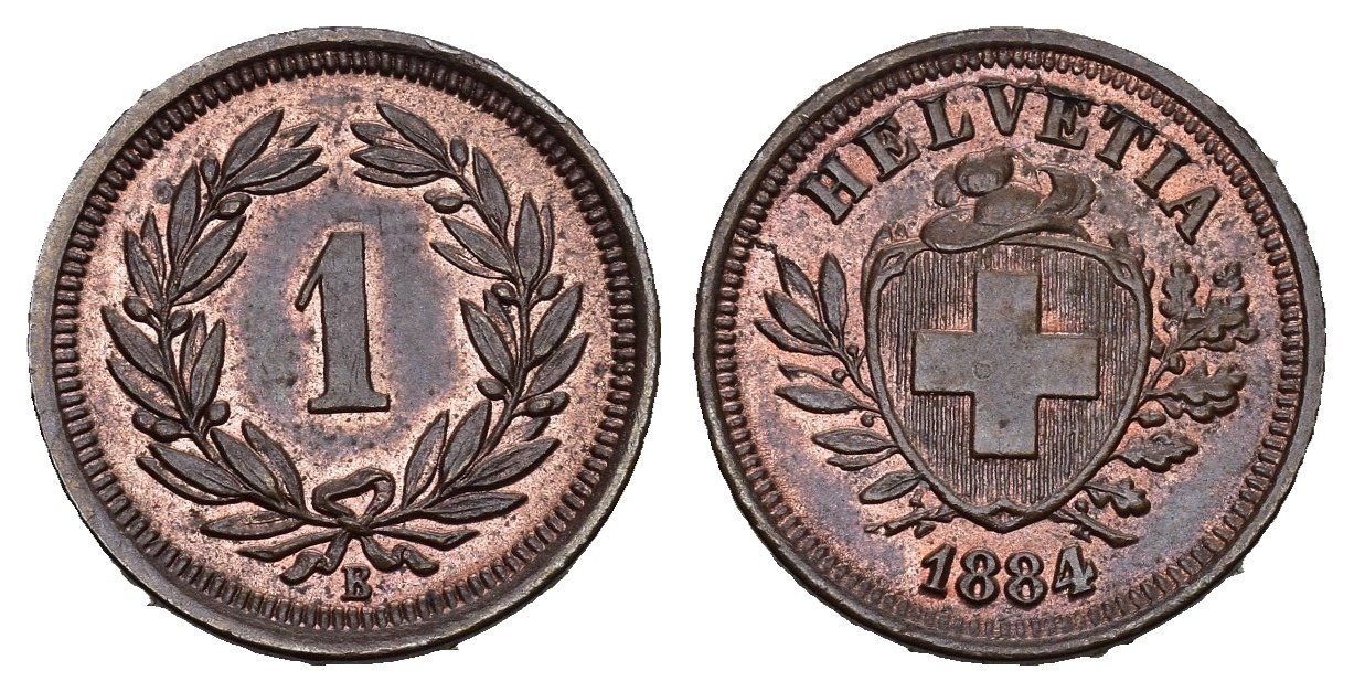Toutes les monnaies: Schweiz 1 Rappen Abart – D'occasion à Bern par numismatictops
