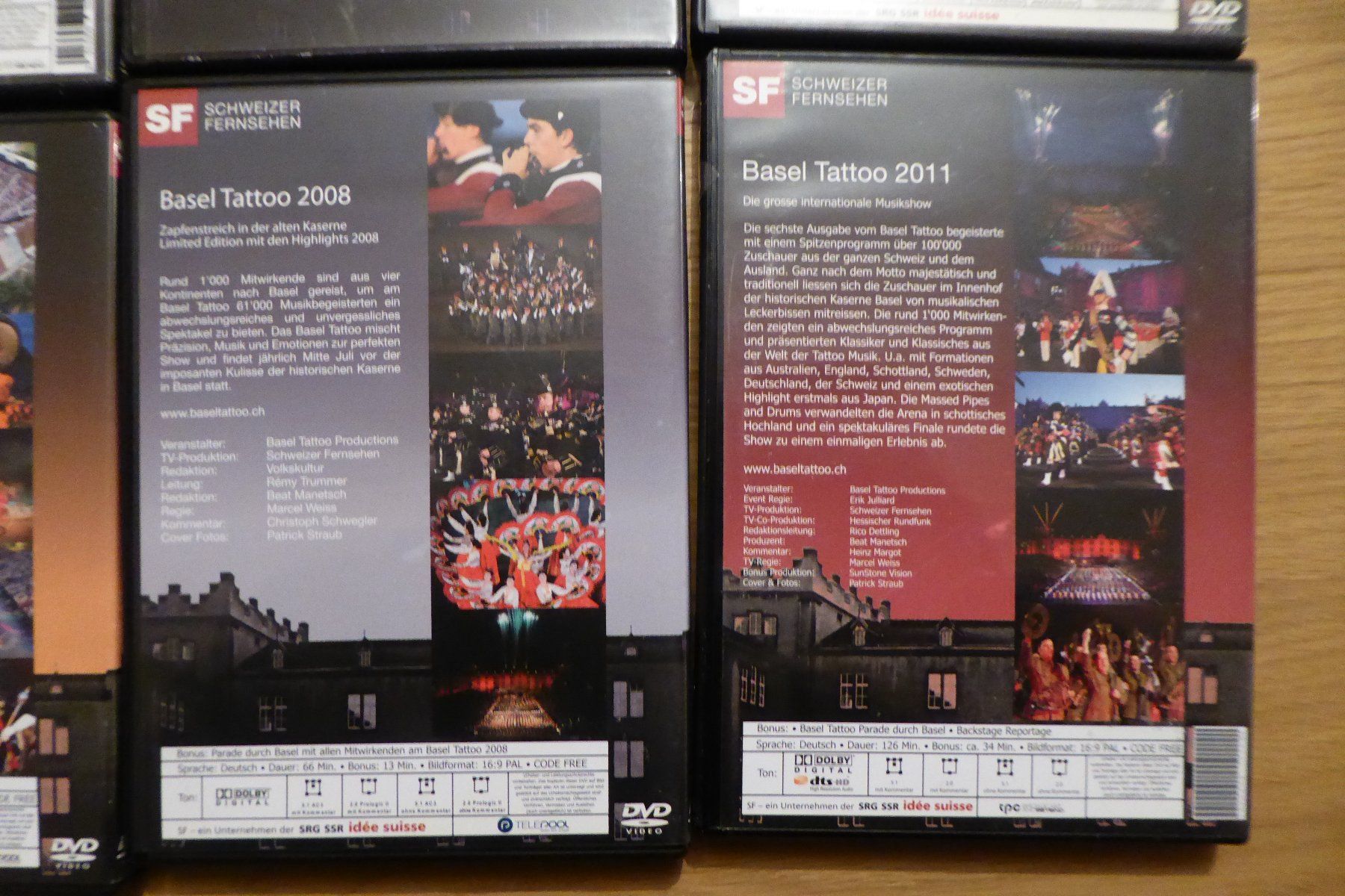 Alle DVDs: 8x DVD Military Tattoo Basel – Gebraucht aus Allschwil von Summelsarium 6