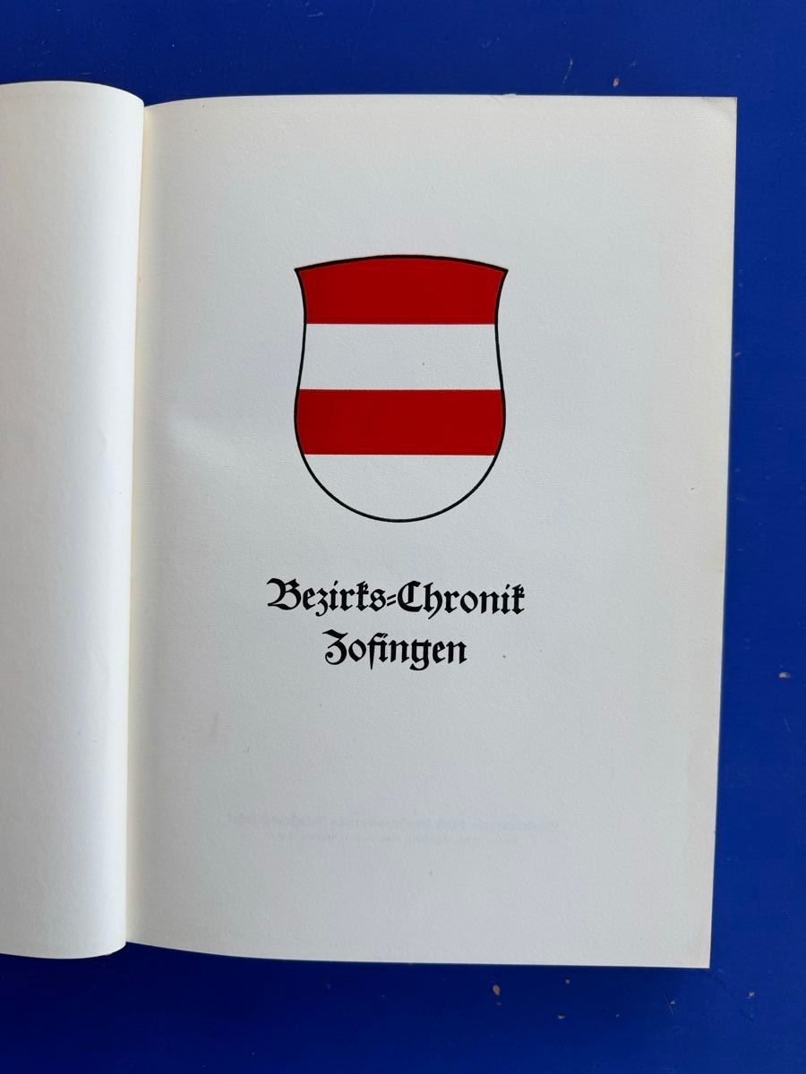 Libri: Bezirks-Chronik Zofingen. ca 1945 – Usato da Adliswil venduto da buch_und_kunst 1