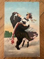 Antike Postkarte, Bärenkarte, 1909, gelaufen