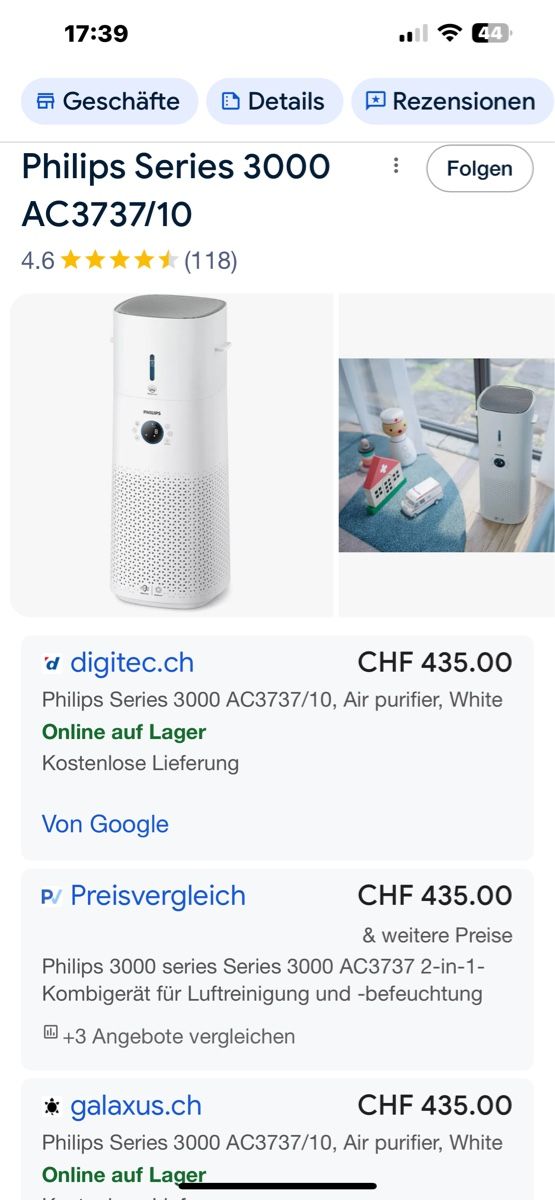 Philips Purificatori d'aria: Philips Luftreinigung – Nuovo e nell'imballaggio originale da Tobel venduto da honda955 7