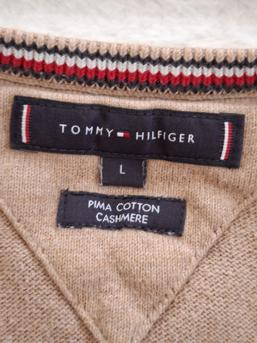 Tommy Hilfiger Maglioni & Felpe: Pull Tommy Hilfiger homme taille L - beige – Usato da Renens VD venduto da ser_j2fn 3