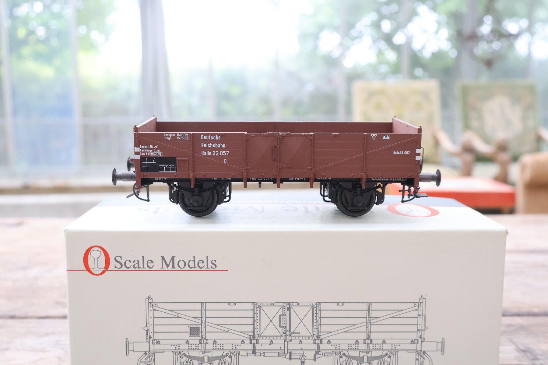 Modellini di ferrovie: Scale Models DR Hochbordwagen - Spur 0 Top Modell – Usato da Winterthur venduto da Monstera 2