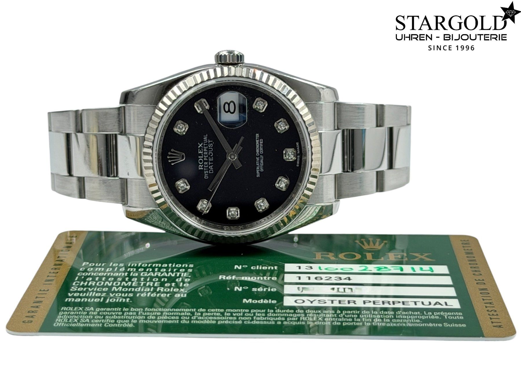 Rolex Orologi: Rolex Datejust 36 mit Diamanten - 116234 – Usato da Zürich venduto da Stargold-Uhren 8