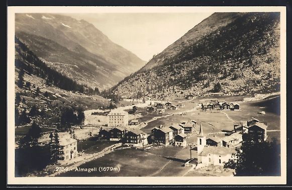 Cartes postales: AK Almagell, Vue Generale – D'occasion à Berlin par bartko-reher