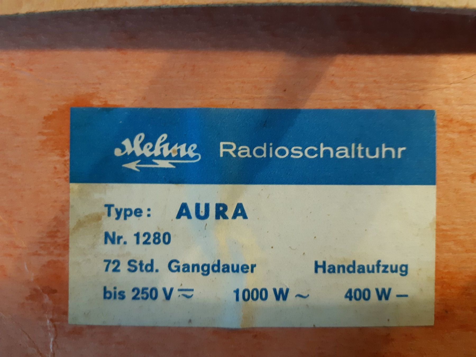 Componenti elettronici: Radioschaltuhr AURA, antik – Nuovo (secondo la descrizione) da Pfaffnau venduto da Hotrunner0 5