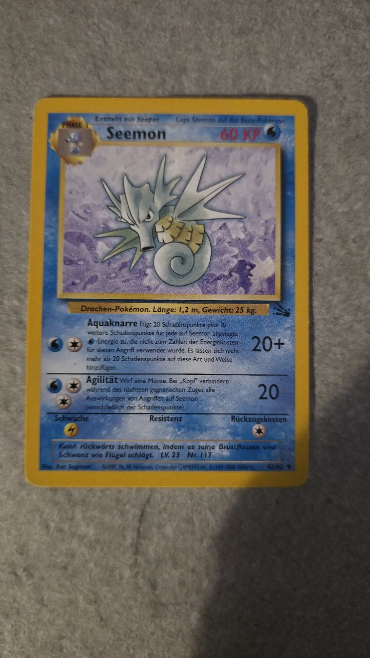 Pokémon Carte collezionabili: Seemon Fossil Edition Pokemon Karte – Usato da Rorschach venduto da Craint