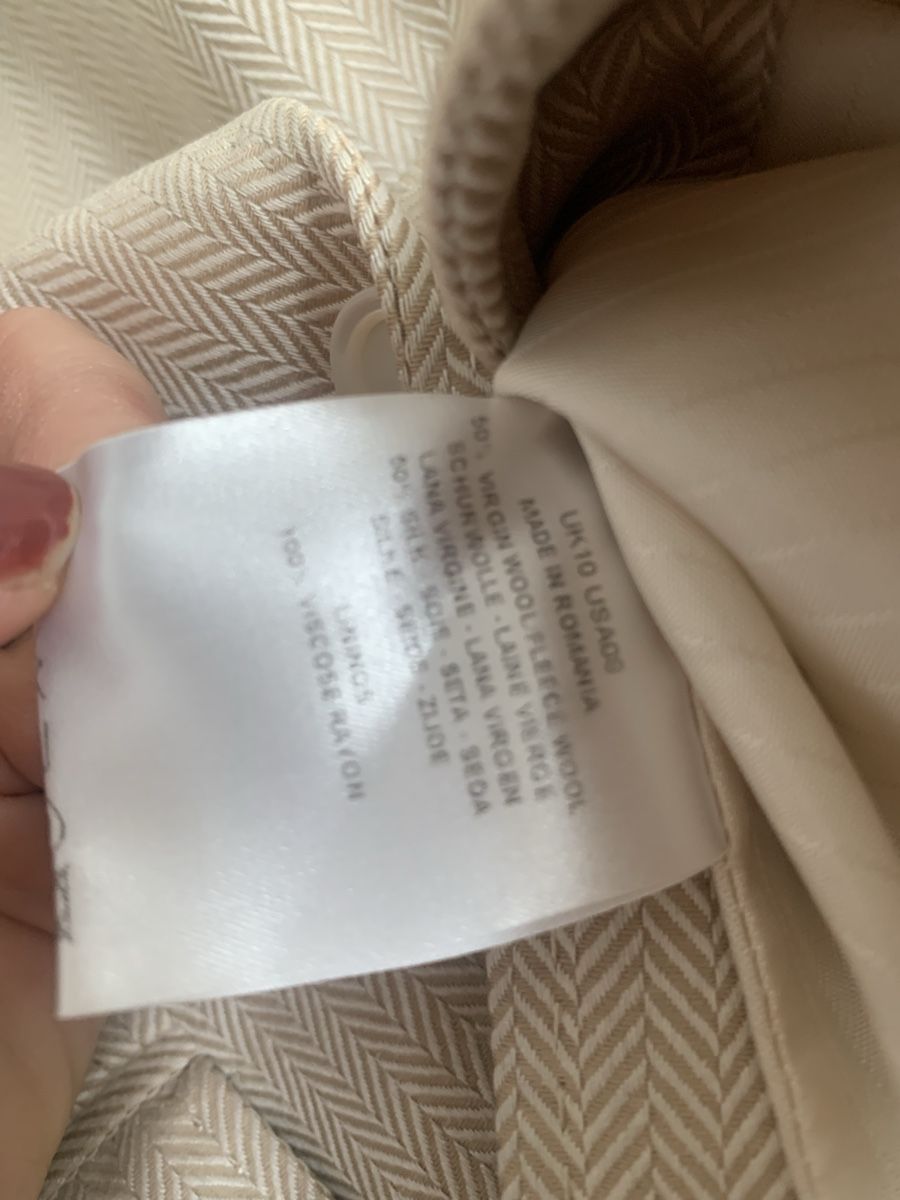 Giacche: Jaeger beige wolle/seide sakko blazer – Usato da Zürich venduto da Nikuska32 3