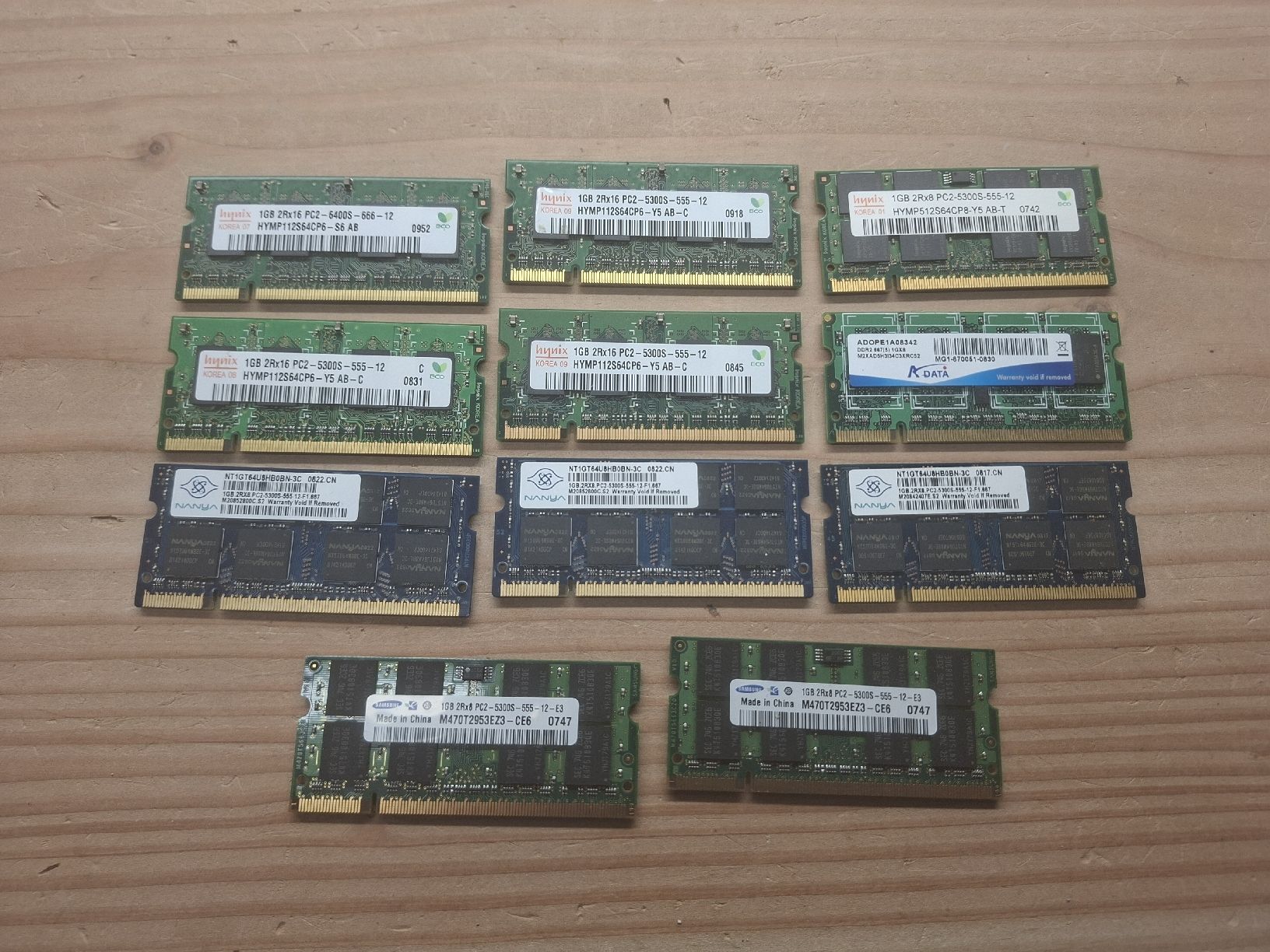 Memory / RAM: Ram 1GB PC2 SoDimm 11 Stück – Gebraucht aus Neunkirch von MaElekt