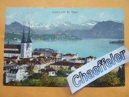 1908 Luzern und die Alpen