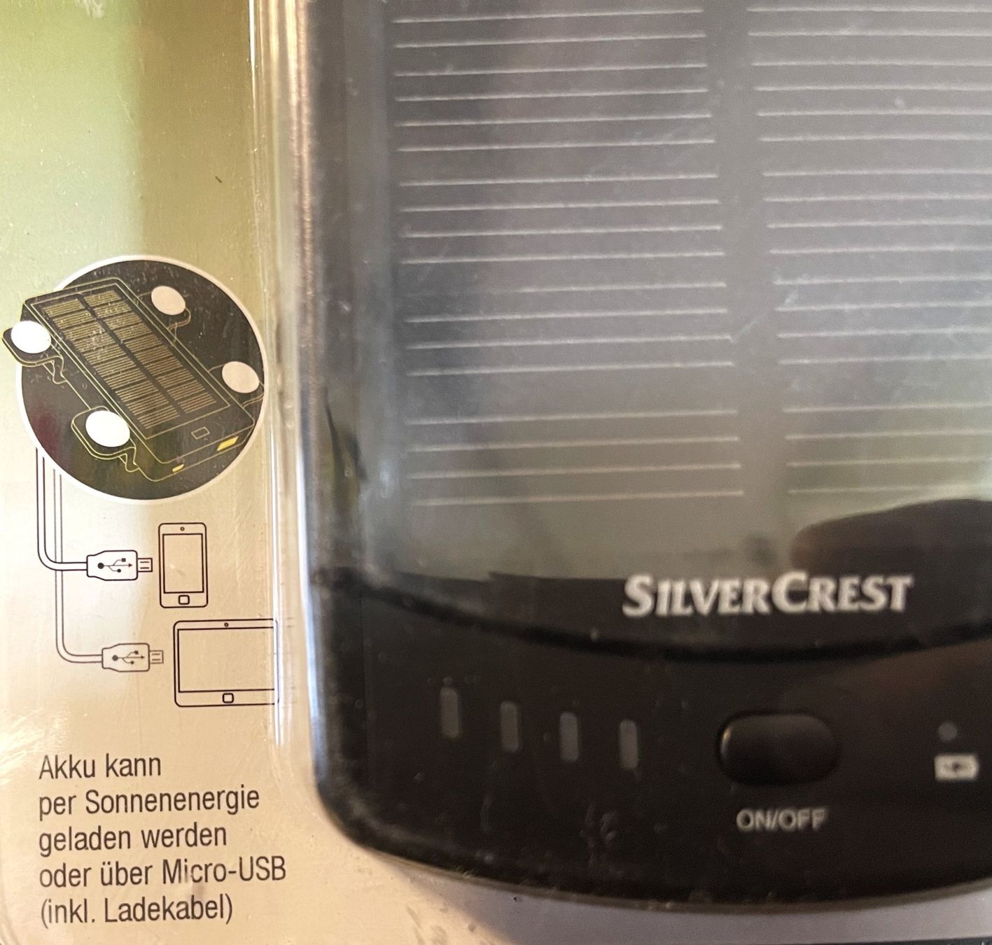 SilverCrest Ladegeräte: Silver Crest - Powerbank mit Solarladefunktion – Neu und originalverpackt aus Oftringen von Vucki 2