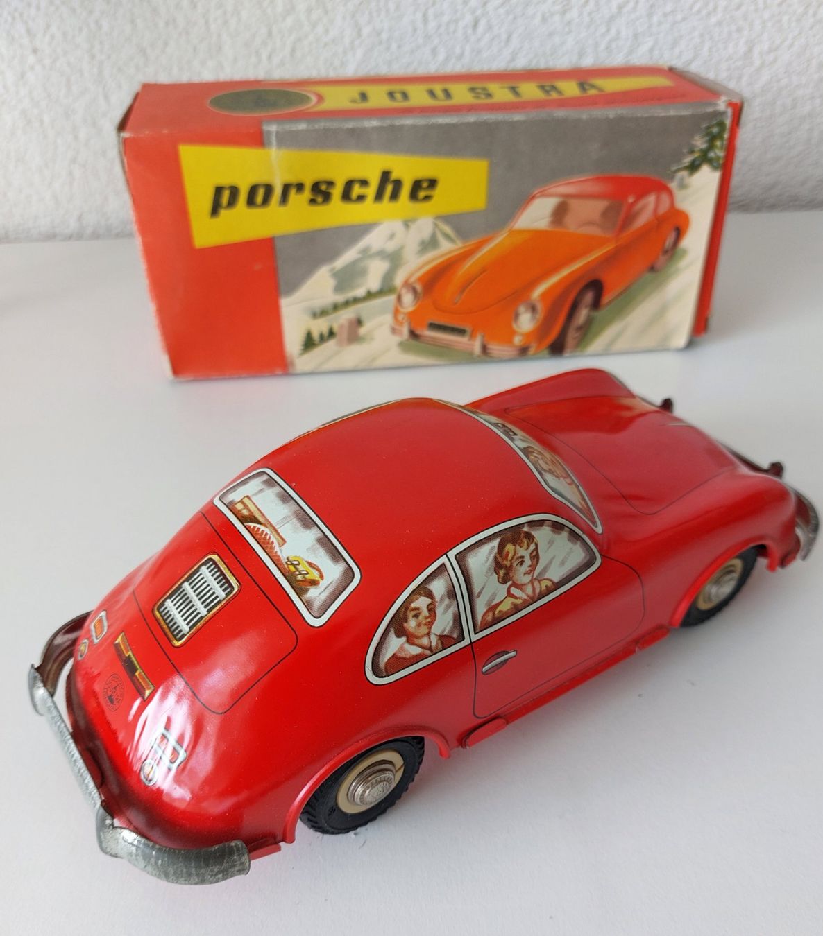 Distler Giocattoli: Joustra Porsche 356 Blechauto mit Box – Usato da Schenkon venduto da TG10 3