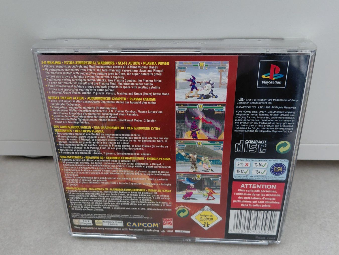 Spiele: Star Gladiator (PAL), PS 1 / PSX – Gebraucht aus Uezwil von -Retrogames- 2