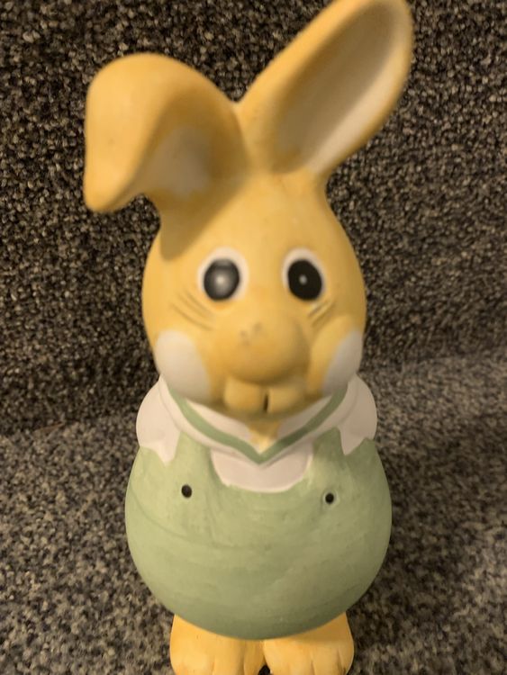Süsser Osterhase Keramik frühling Deko Figur Hase 🐣Ki20 | Kaufen auf ...