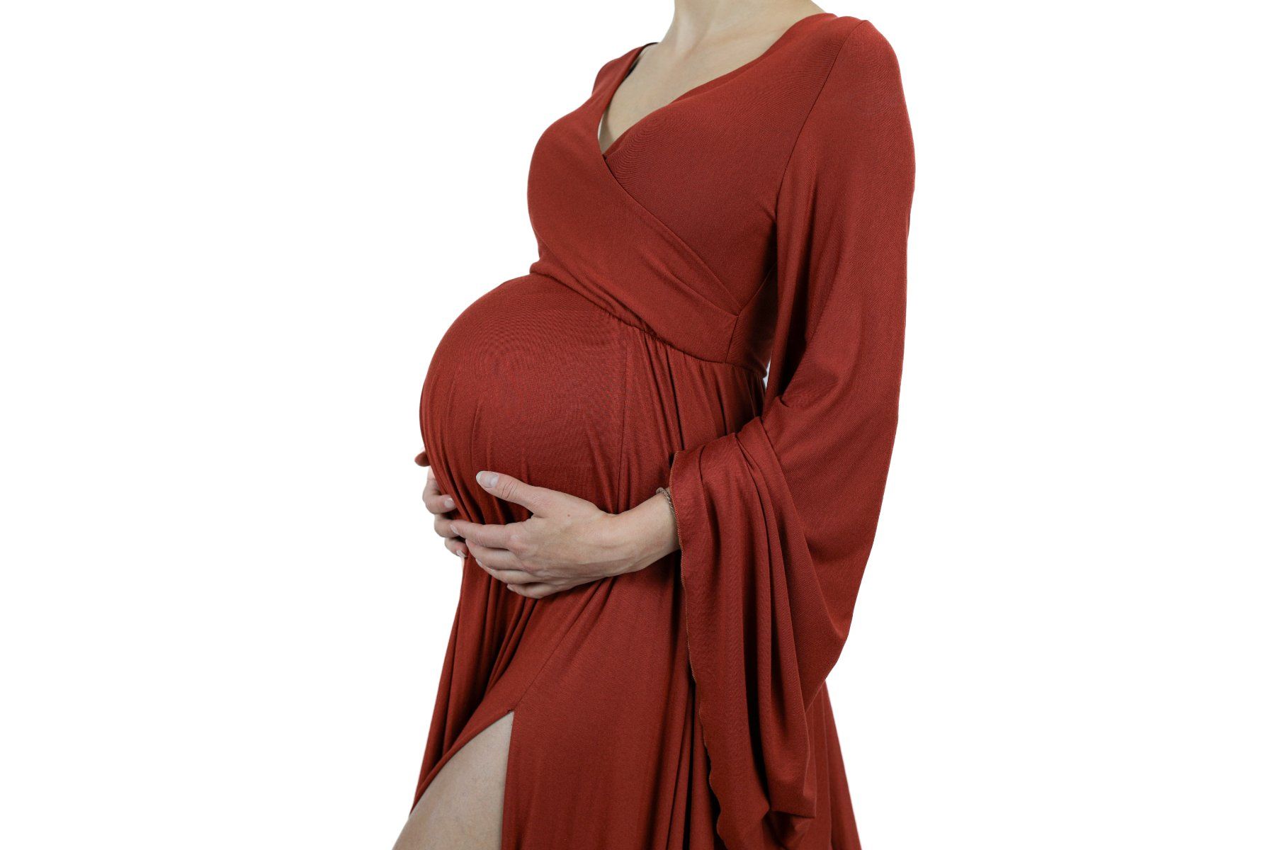 Vestiti: Babybauch-Shooting-Kleid in "rostrot" – Nuovo (secondo la descrizione) da Appenzell venduto da sto_v2yv 1