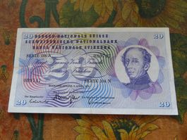 SUISSE  20  Francs  1976  (8254)  Billet