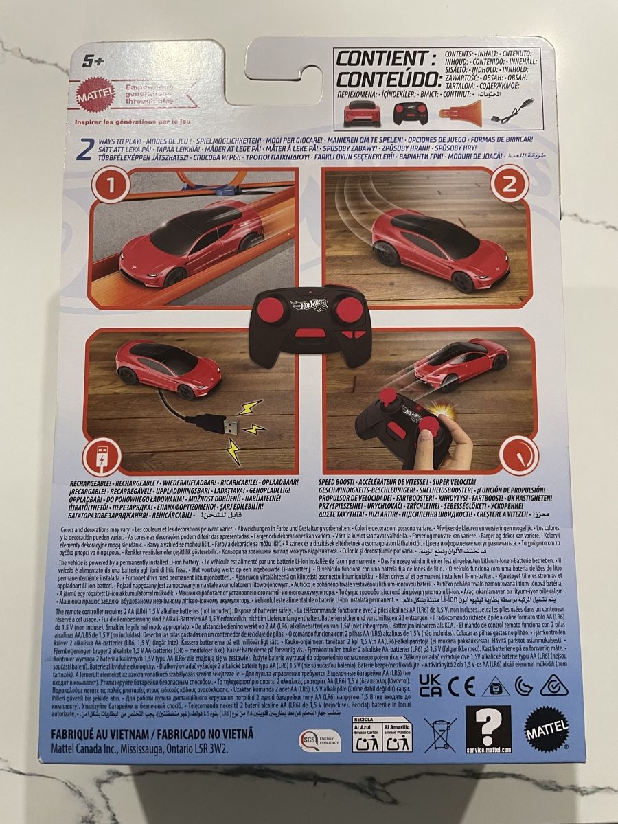 Hot Wheels Modellismo RC: Hotwheels Tesla Roadster ferngesteuert 1:64 – Nuovo e nell'imballaggio originale da Sutz venduto da mtechcab 2