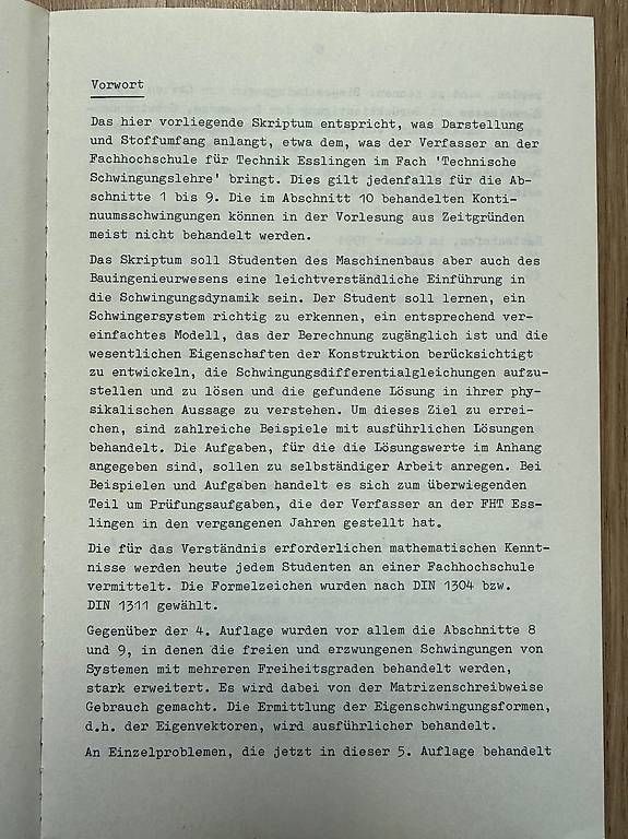 Livres: Technische Schwingungslehre – D'occasion à Hombrechtikon par SeeBueb_ZH 1
