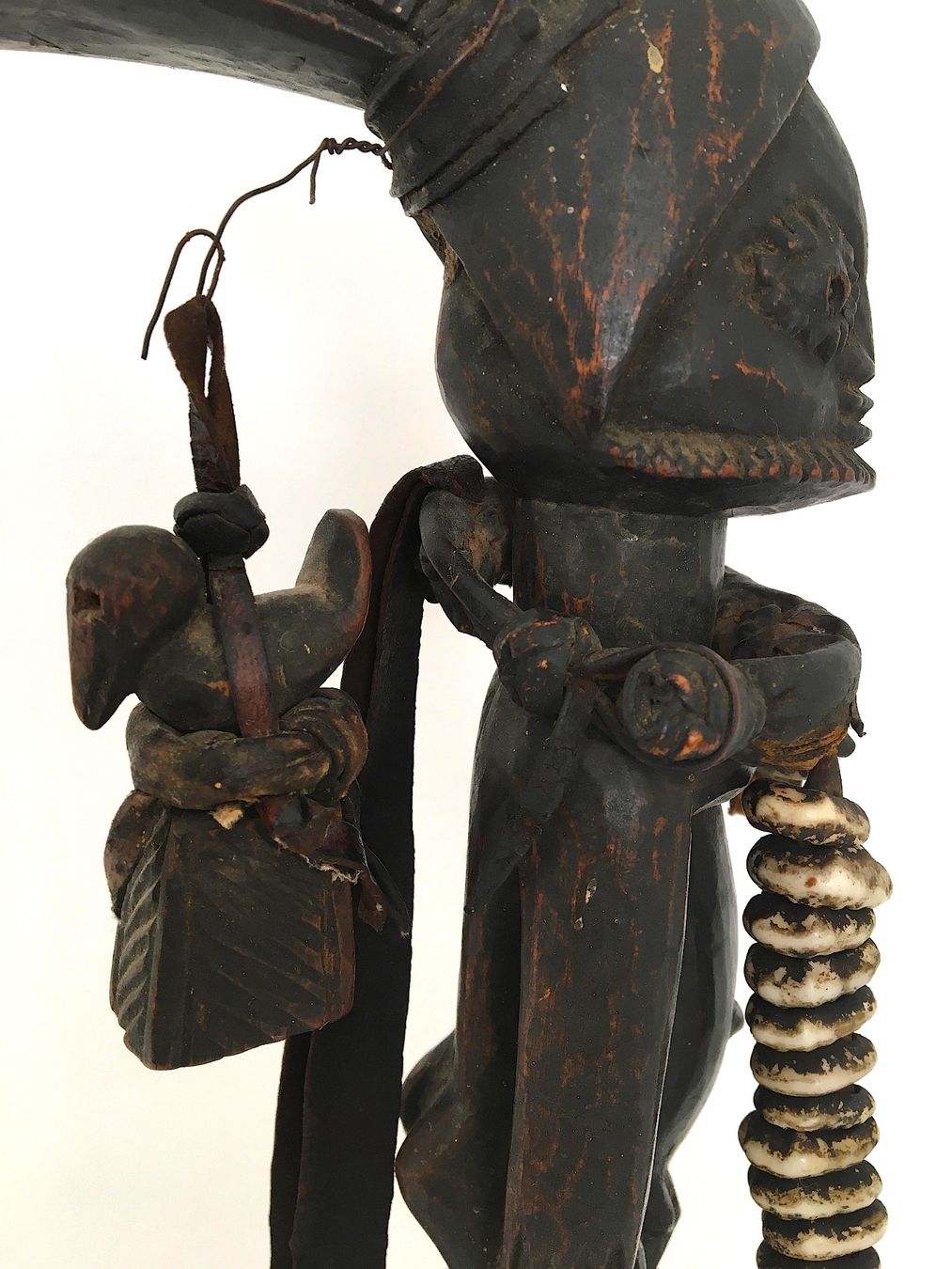 Skulpturen & Statuen: Afrikanische Yoruba Eshu Figur mit Kaurimuscheln aus Nigeria – Gebraucht aus Zürich von tanteluzie 3