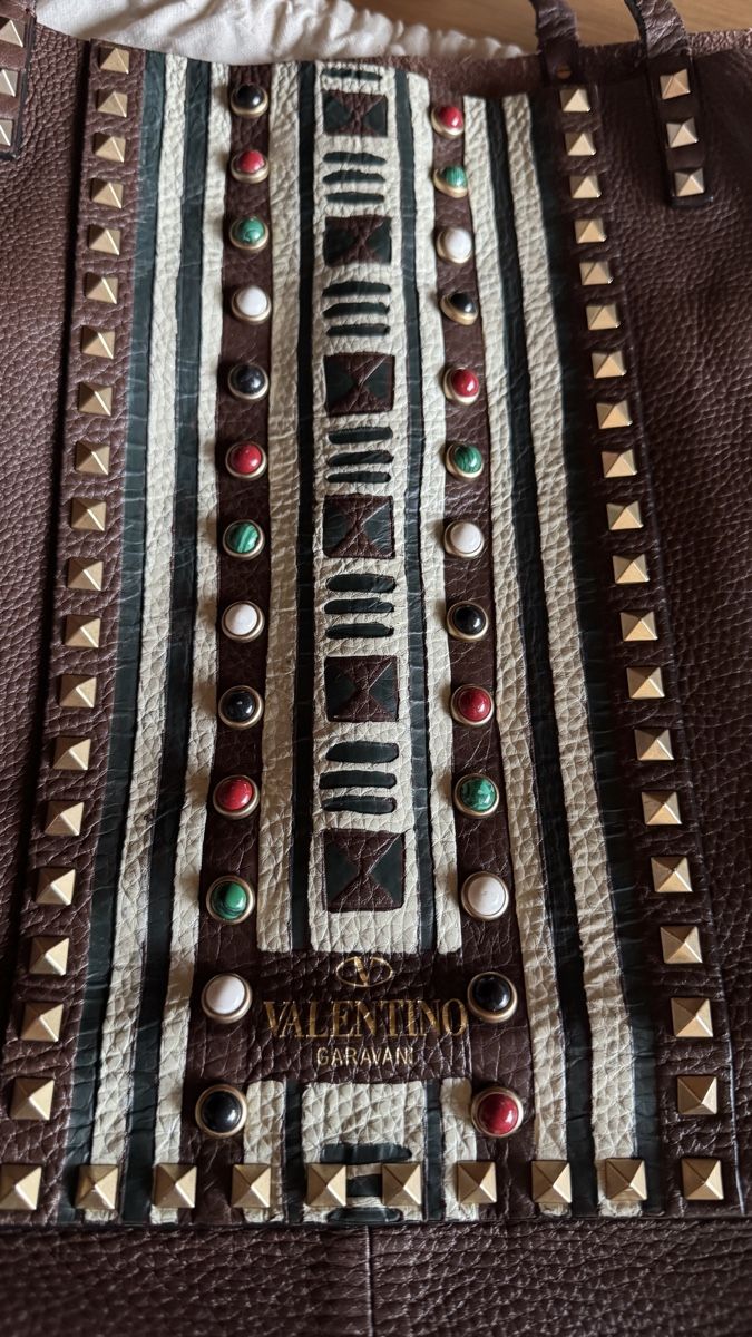 Valentino Borse da donna: Valentino shopper rockstud ethno – Usato da Chur venduto da kastp 1