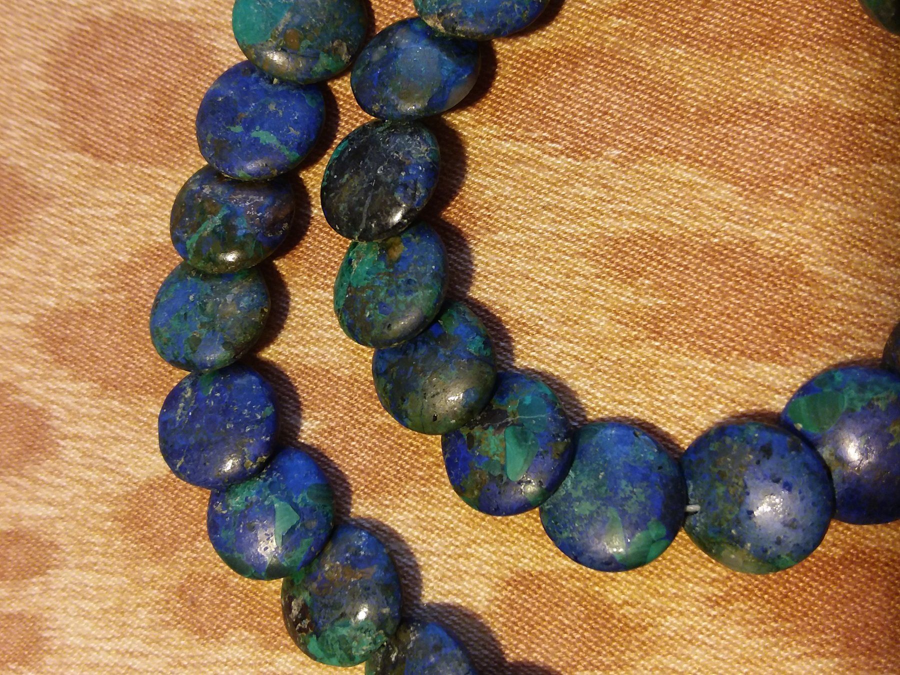 Catenine: Wunderschönes Azurit-Malachit Collier Halskette – Usato da Zürich venduto da sanwit 8